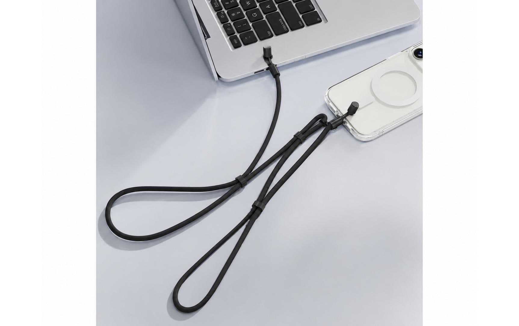 Onit Ladekabel – USB-C auf USB-C 1,8 m, 240 W, geflochten, schwarz – für USB-C Geräte