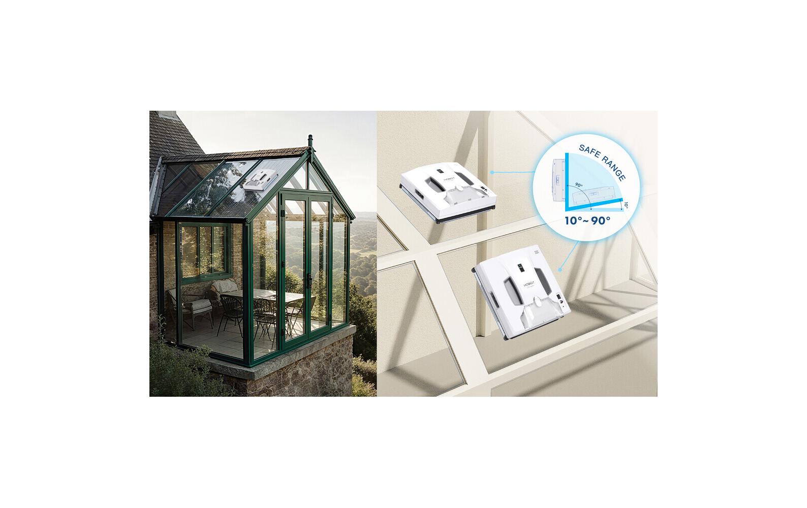 Hobot Fensterputzroboter SP10 iScraper – 6000 Pa – Weiss