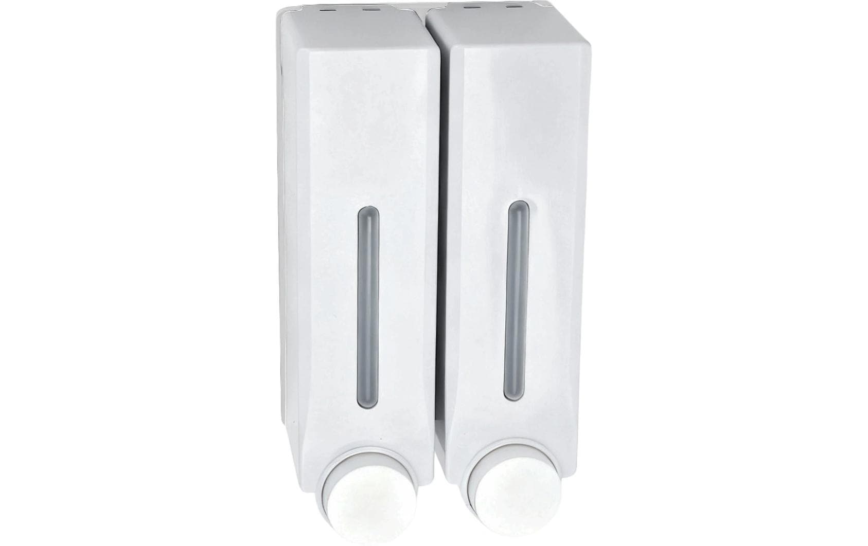 Diaqua Novion Manueller Seifenspender – Wandmontage – 450 ml, weiss, Keramik/Metall