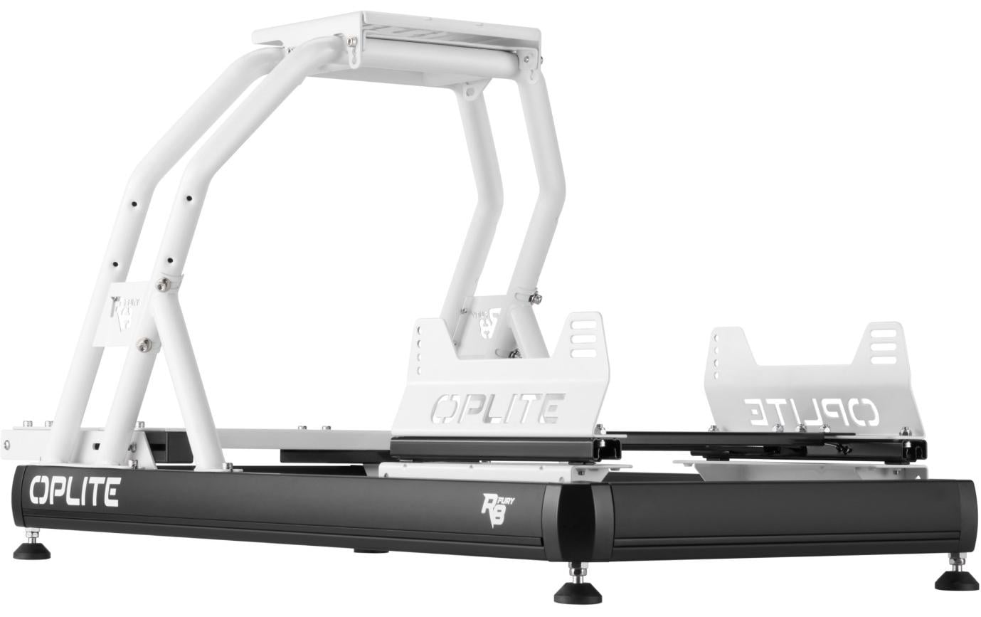 Oplite Zubehör – Belastbarkeit 150 kg, mit Lenkradhalterung – Stahl, Weiss – R8 Fury Chassis
