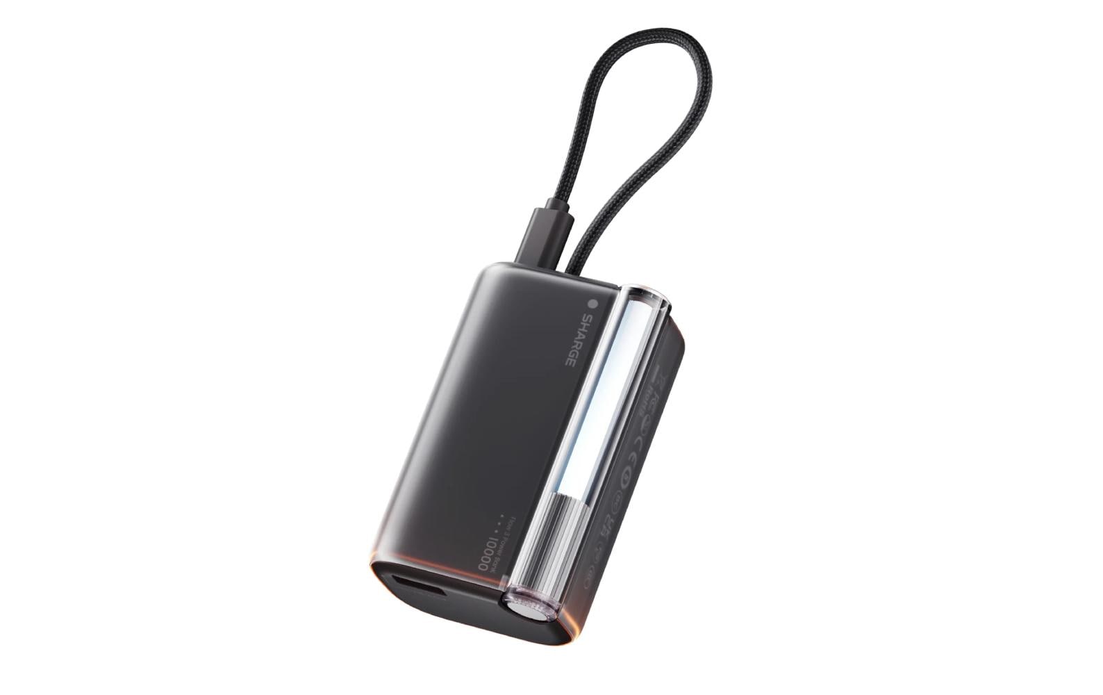 Sharge Flow 3 Powerbank 10'000 mAh – 45 W PD, 1× USB-C, blau, für Smartphones, Tablets & Kameras