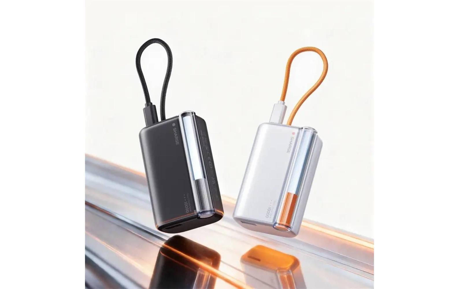 Sharge Flow 3 Powerbank 10'000 mAh – 45 W PD, 1× USB-C, blau, für Smartphones, Tablets & Kameras
