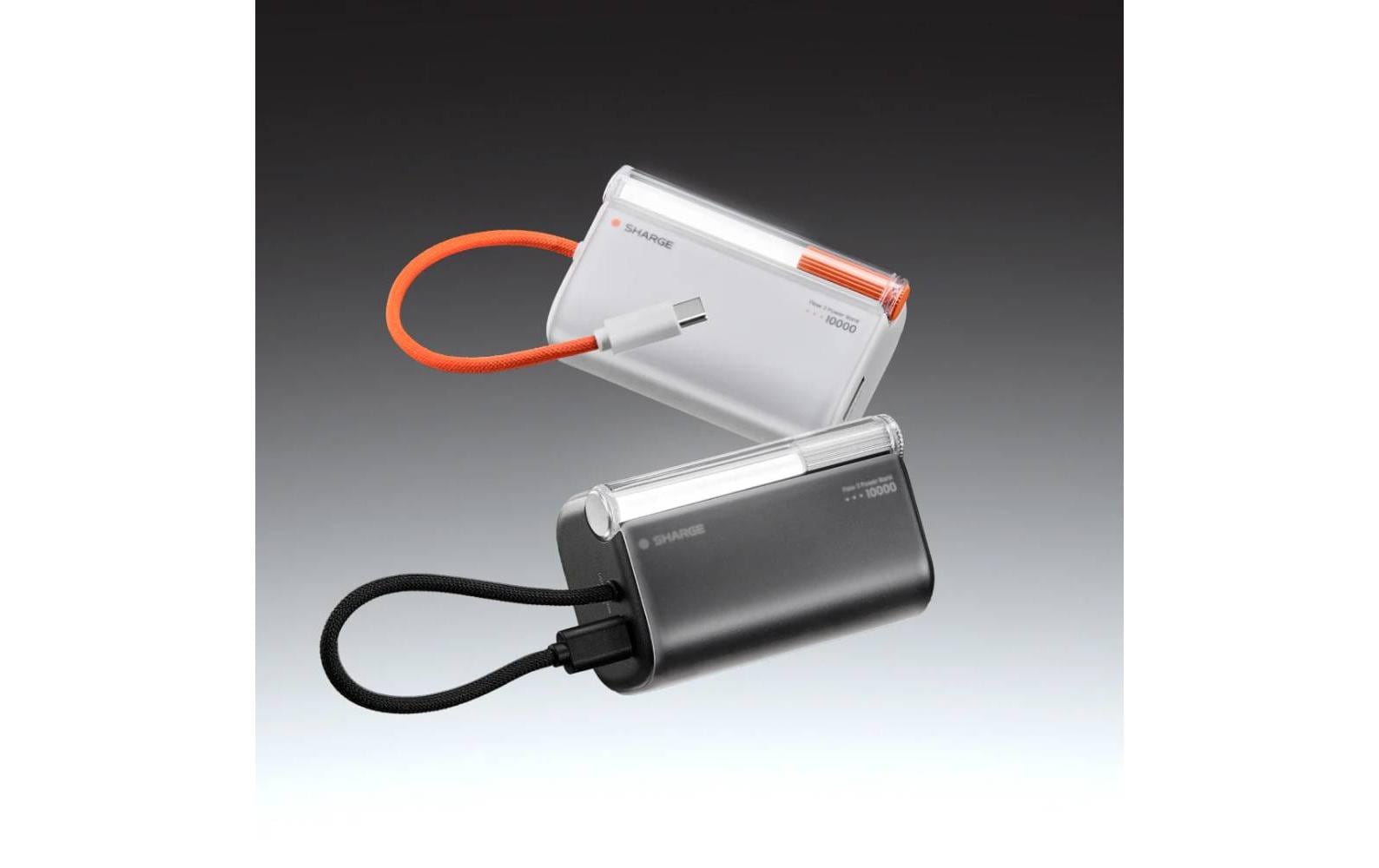 Sharge Flow 3 Powerbank 10'000 mAh – 45 W PD, 1× USB-C, blau, für Smartphones, Tablets & Kameras
