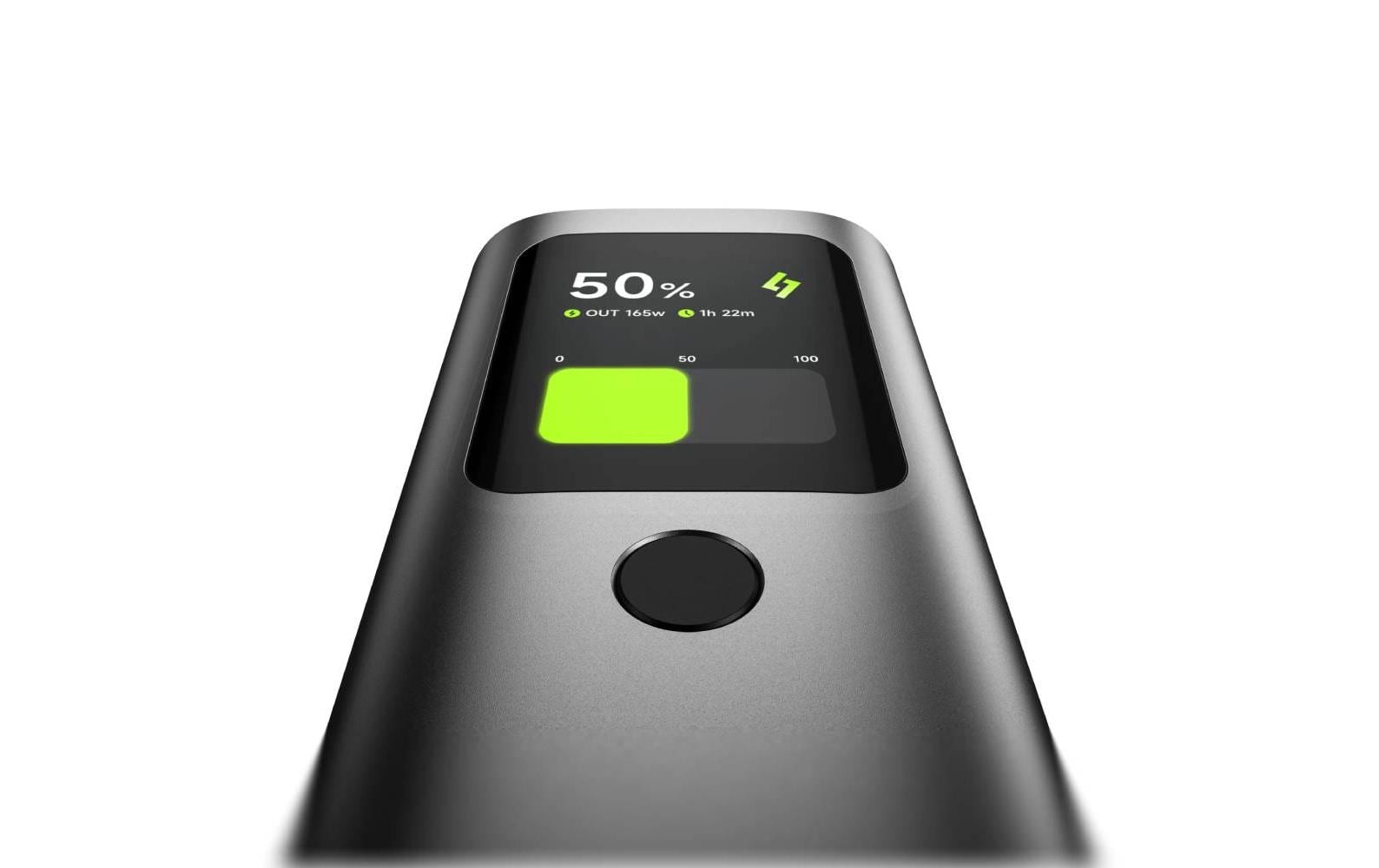 Sharge Retractable 165 Powerbank 20'000 mAh – 165 W PD, 3× USB-C, schwarz