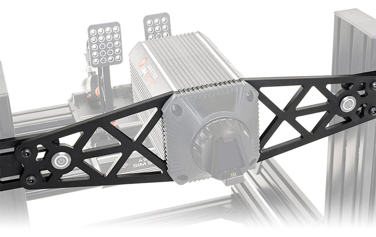 Asetek SimSports – Monitorarm Tischhalterung – Schwarz – für Asetek SimSports Direct Drive Wheelbases