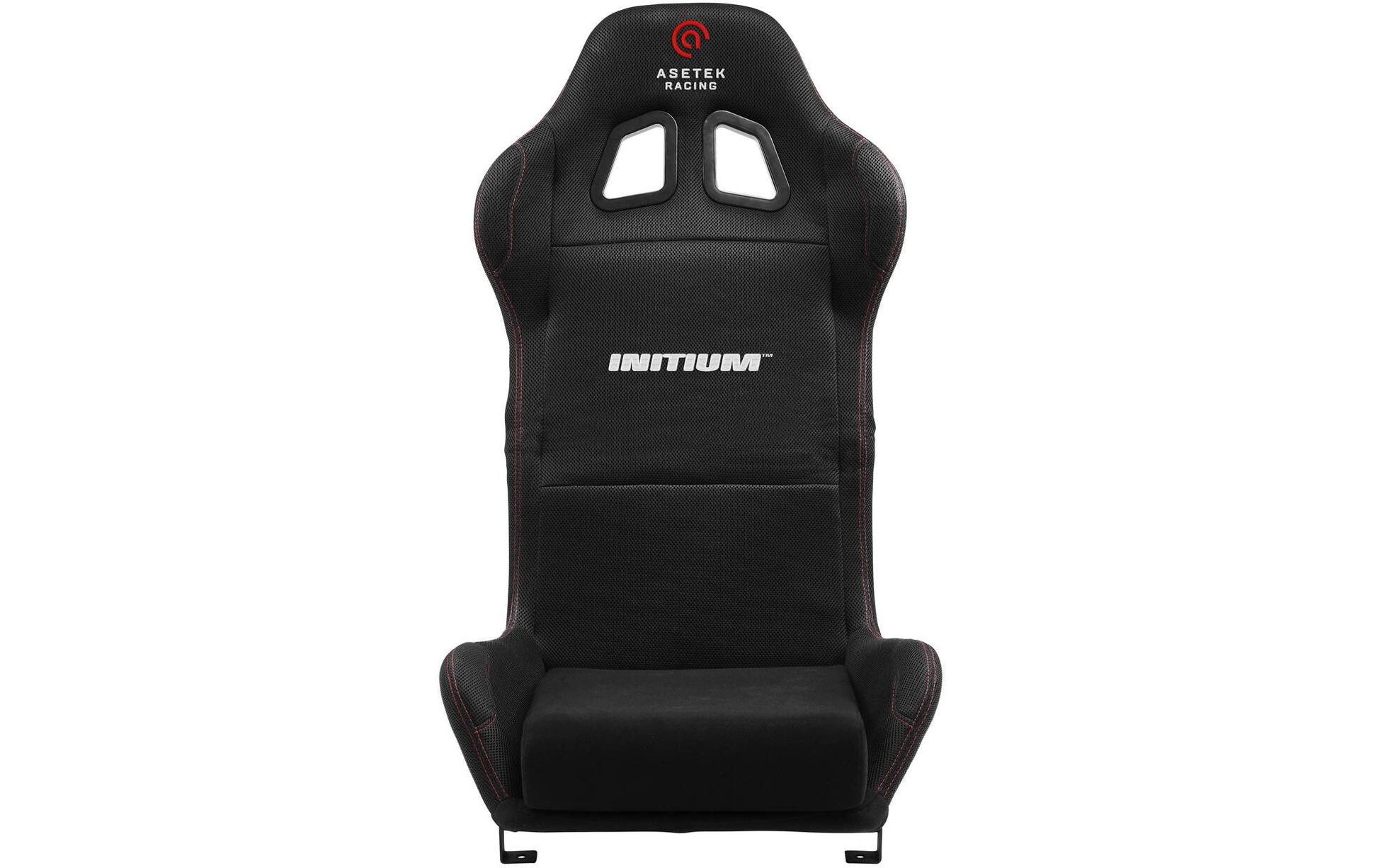 Asetek racing Asetek SimSports Initium Sim-Racing-Sitz – Stoff – Schwarz/Rot, faltbar, bis 100 kg