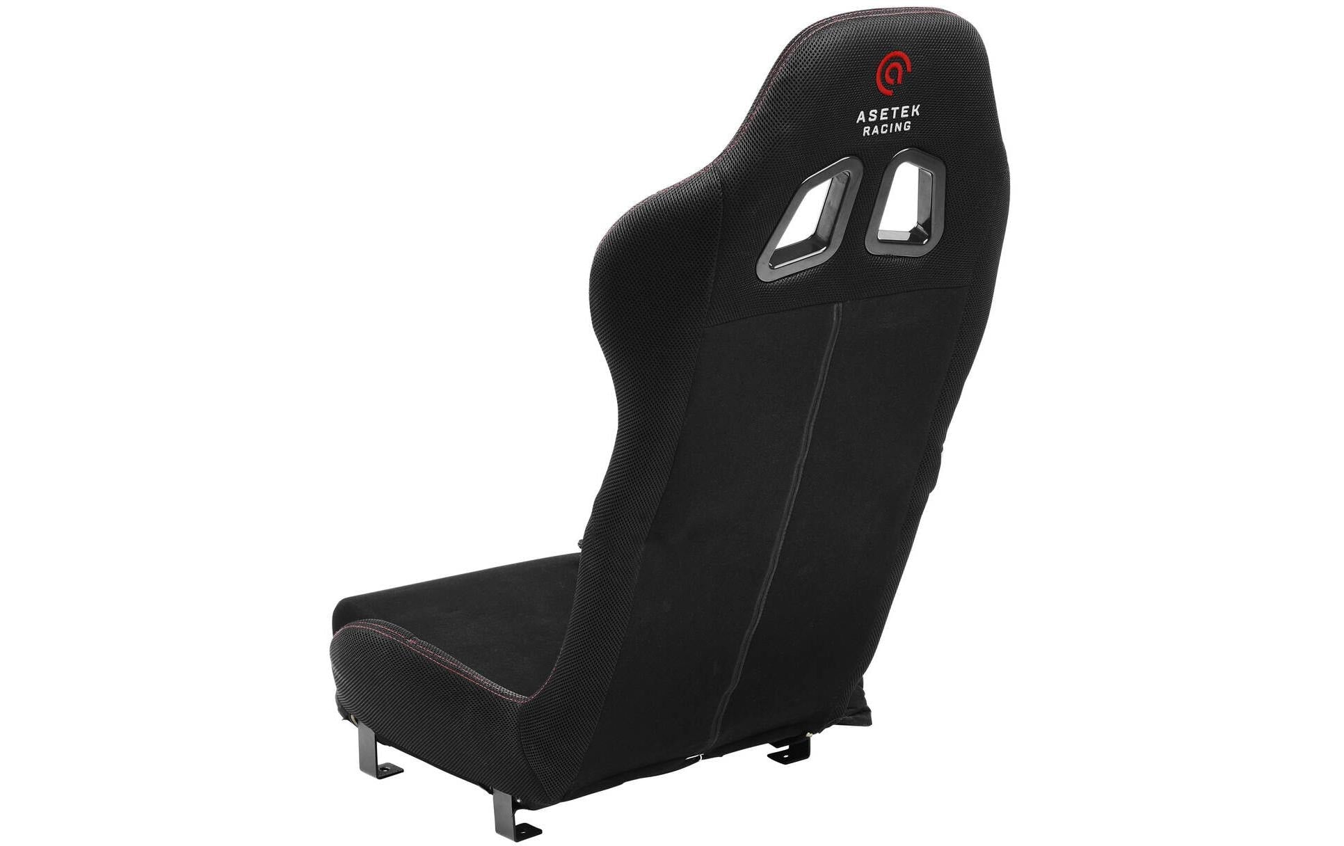 Asetek racing Asetek SimSports Initium Sim-Racing-Sitz – Stoff – Schwarz/Rot, faltbar, bis 100 kg