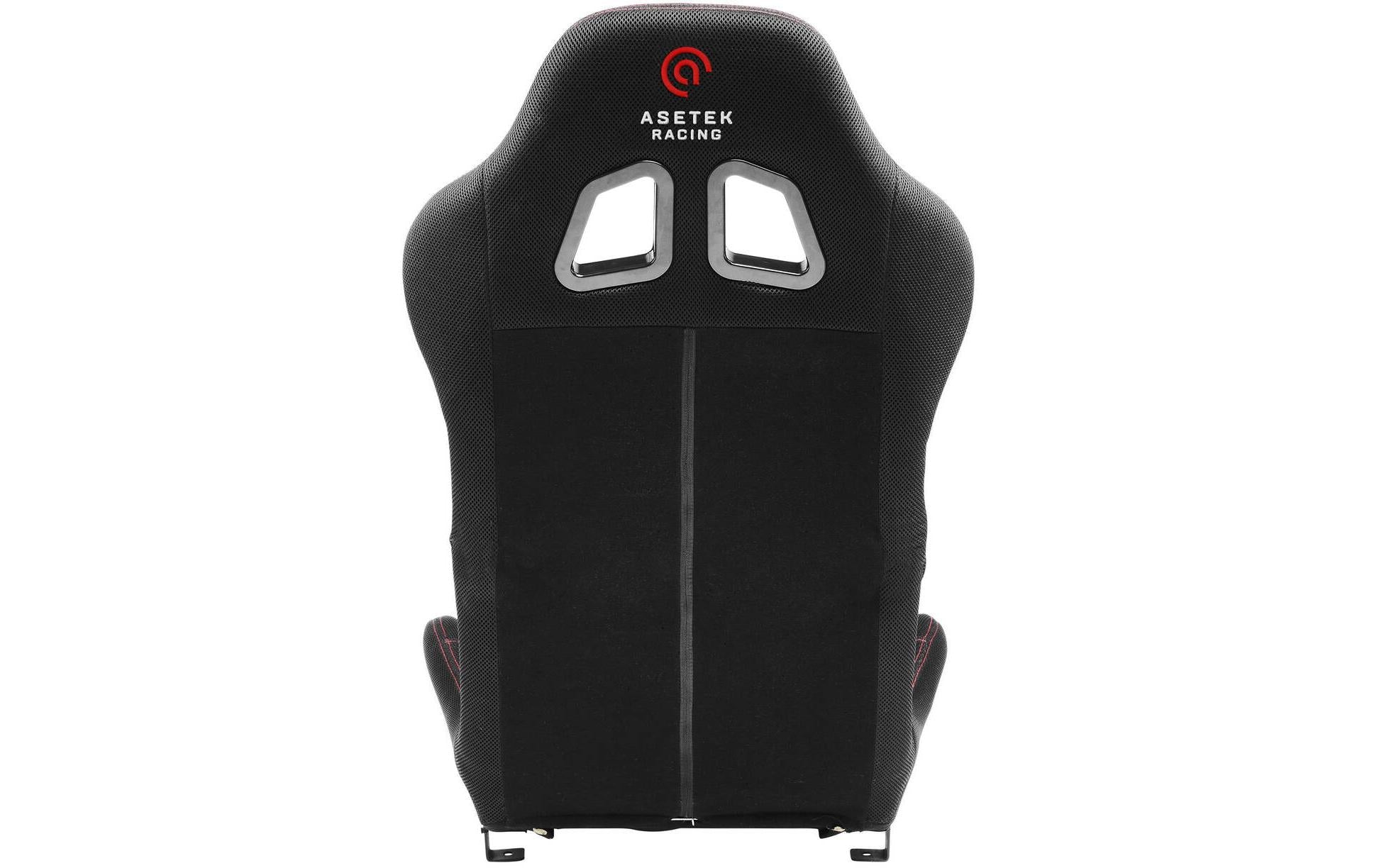 Asetek racing Asetek SimSports Initium Sim-Racing-Sitz – Stoff – Schwarz/Rot, faltbar, bis 100 kg