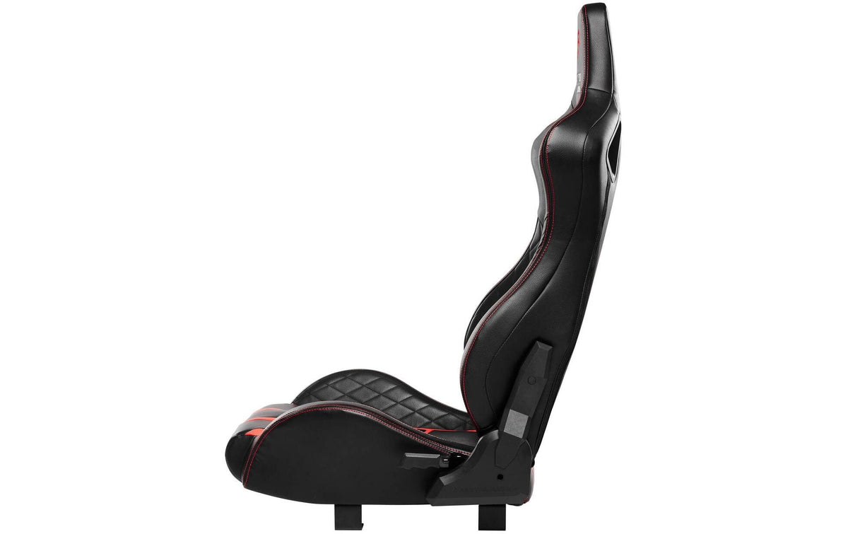 Asetek racing Asetek SimSports Forte Sim-Racing-Sitz – Kunstleder – Rot/Schwarz, für Initium 2-in-1 Cockpit, bis 100 kg