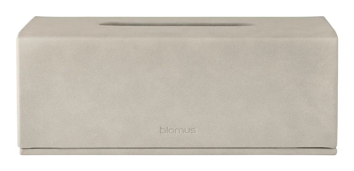 Blomus Kosmetiktuchbox SAHLA – 13×25×9 cm, Kunstleder (PU), Beige