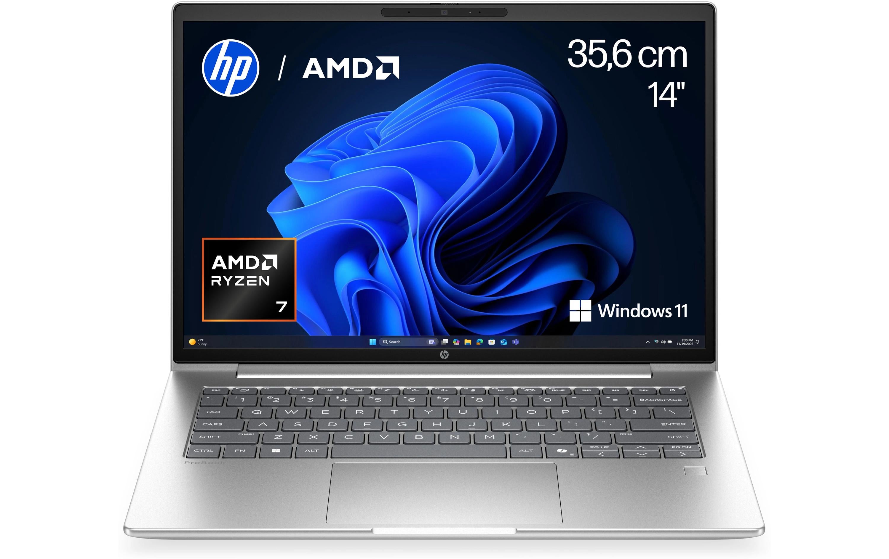 HP ProBook 4 G2a – 14" WUXGA, Ryzen 7 250, 32 GB, 1 TB SSD, Win 11 Pro