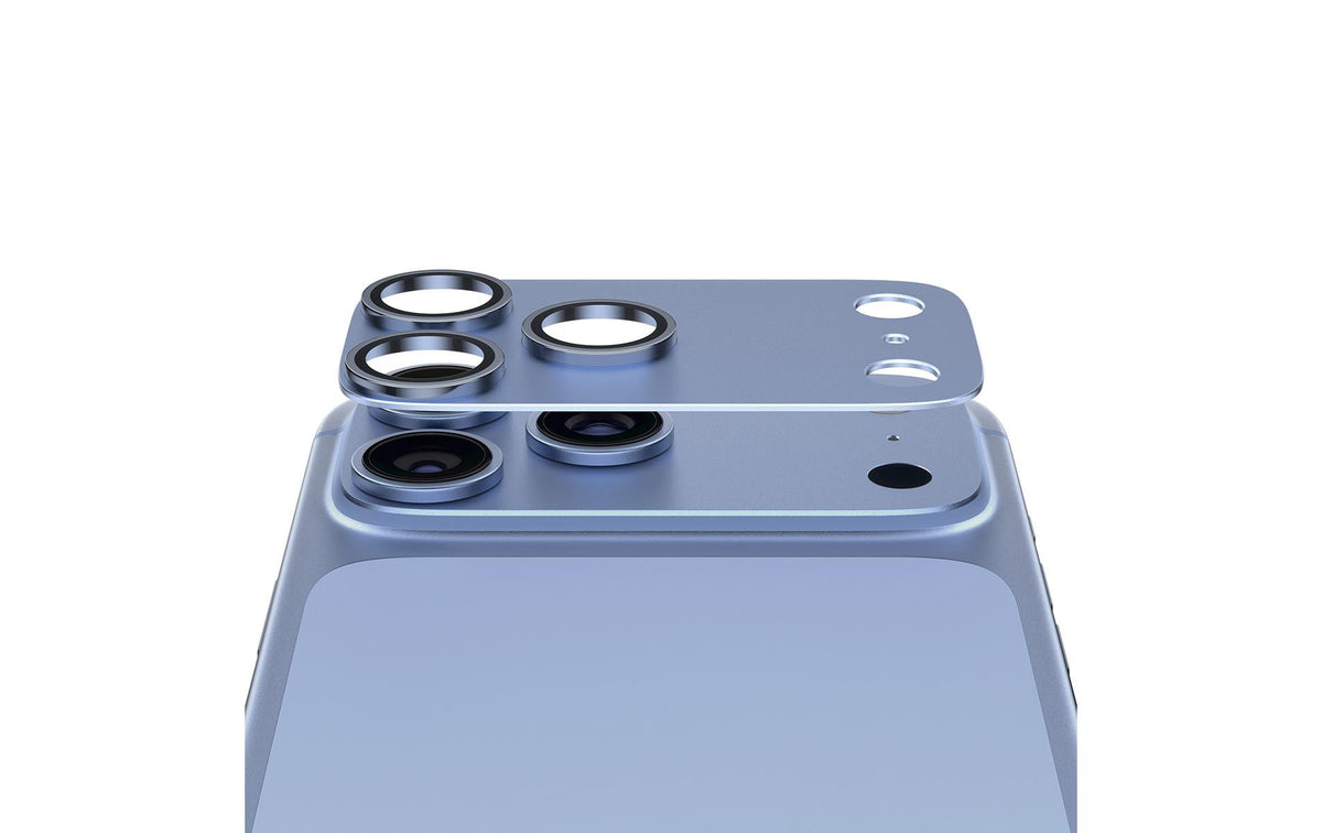 PanzerGlass Kameralinsenschutz – für iPhone 18 Pro Max – Blau, Aluminium