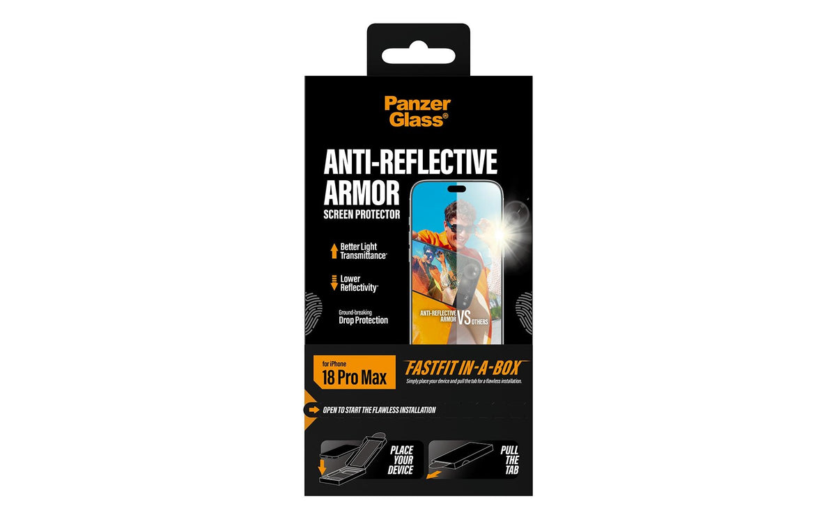 PanzerGlass Displayschutz (Folie), Ultra-Wide Fit – für iPhone 18 Pro Max