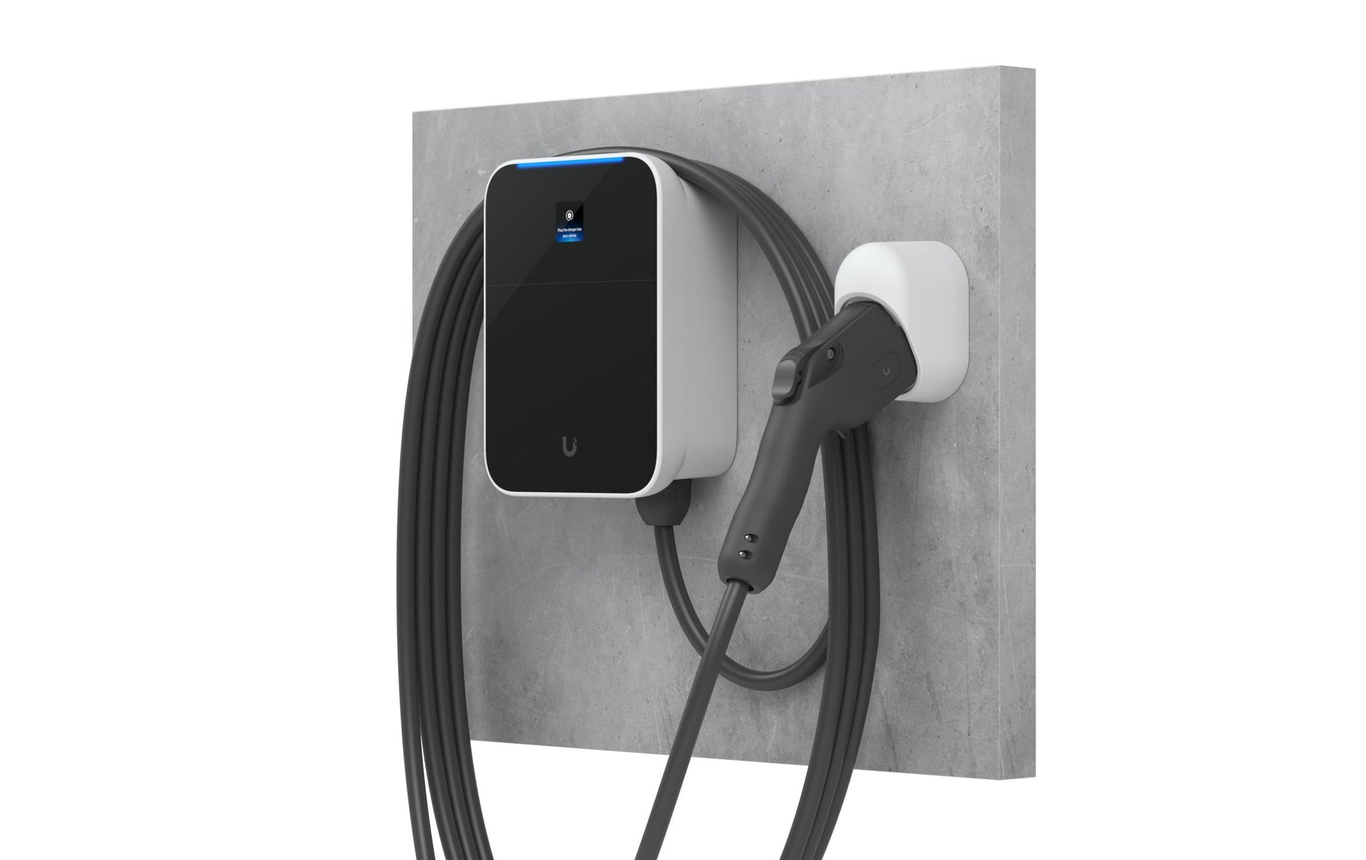Ubiquiti UC-EV-Station-Lite EV-Ladestation – 12 kW, Typ 1 7 m, Wand/Mast, 50 A, WLAN/Bluetooth, Schwarz