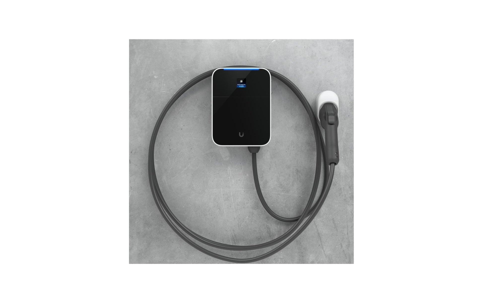 Ubiquiti UC-EV-Station-Lite EV-Ladestation – 12 kW, Typ 1 7 m, Wand/Mast, 50 A, WLAN/Bluetooth, Schwarz