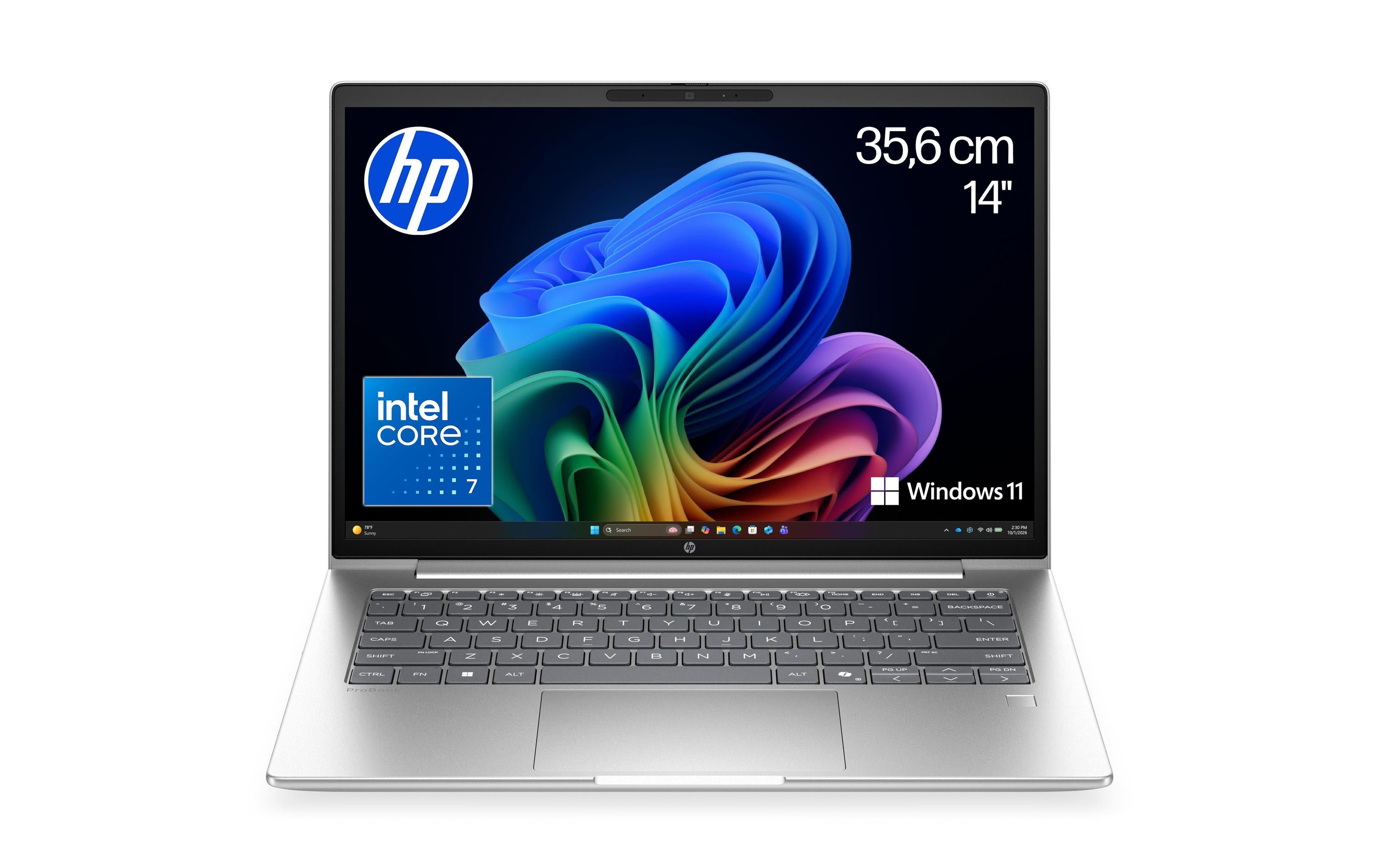 HP ProBook 4 G2i – 14" WUXGA, Core 7 350, 16 GB, 512 GB SSD, Win 11 Pro, QWERTZ (CH)