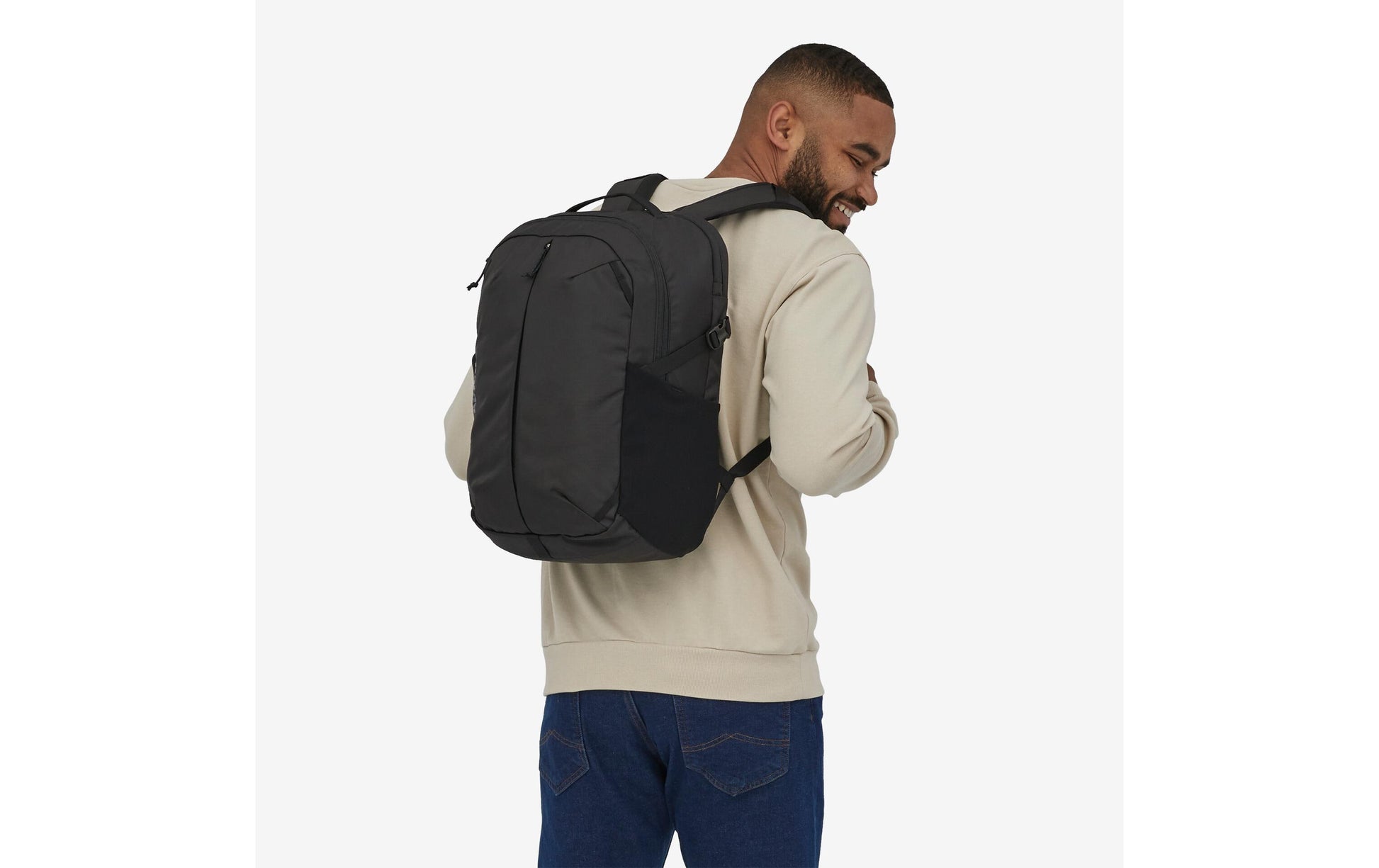 Patagonia Sportrucksack Refugio Day Pack – 26 l, rPET Polyester – Schwarz, 310 × 457 × 170 mm