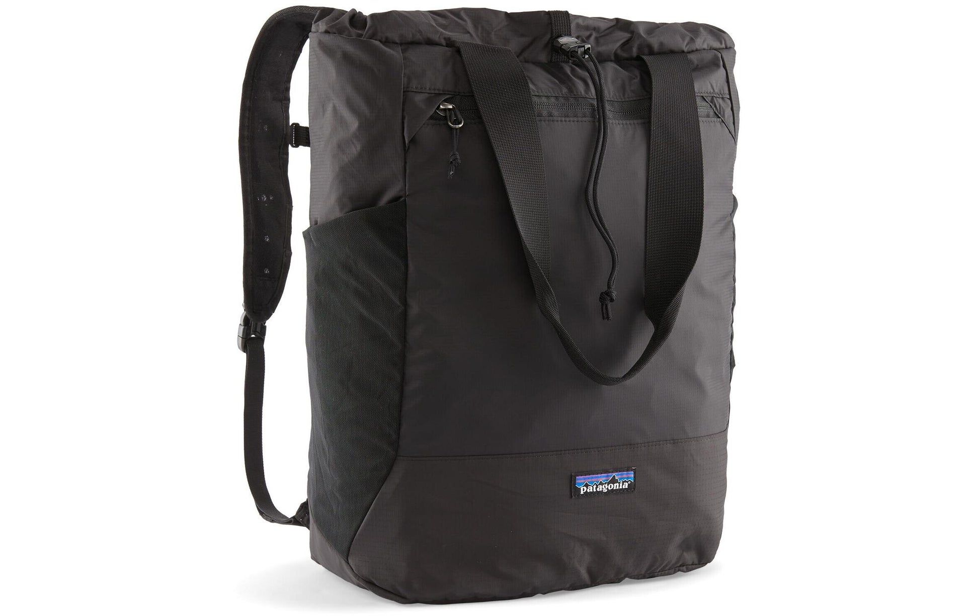 Patagonia City-Rucksack Terravia Tote Pack – 24 l, recyceltes Nylon – Schwarz, 320 × 480 × 200 mm