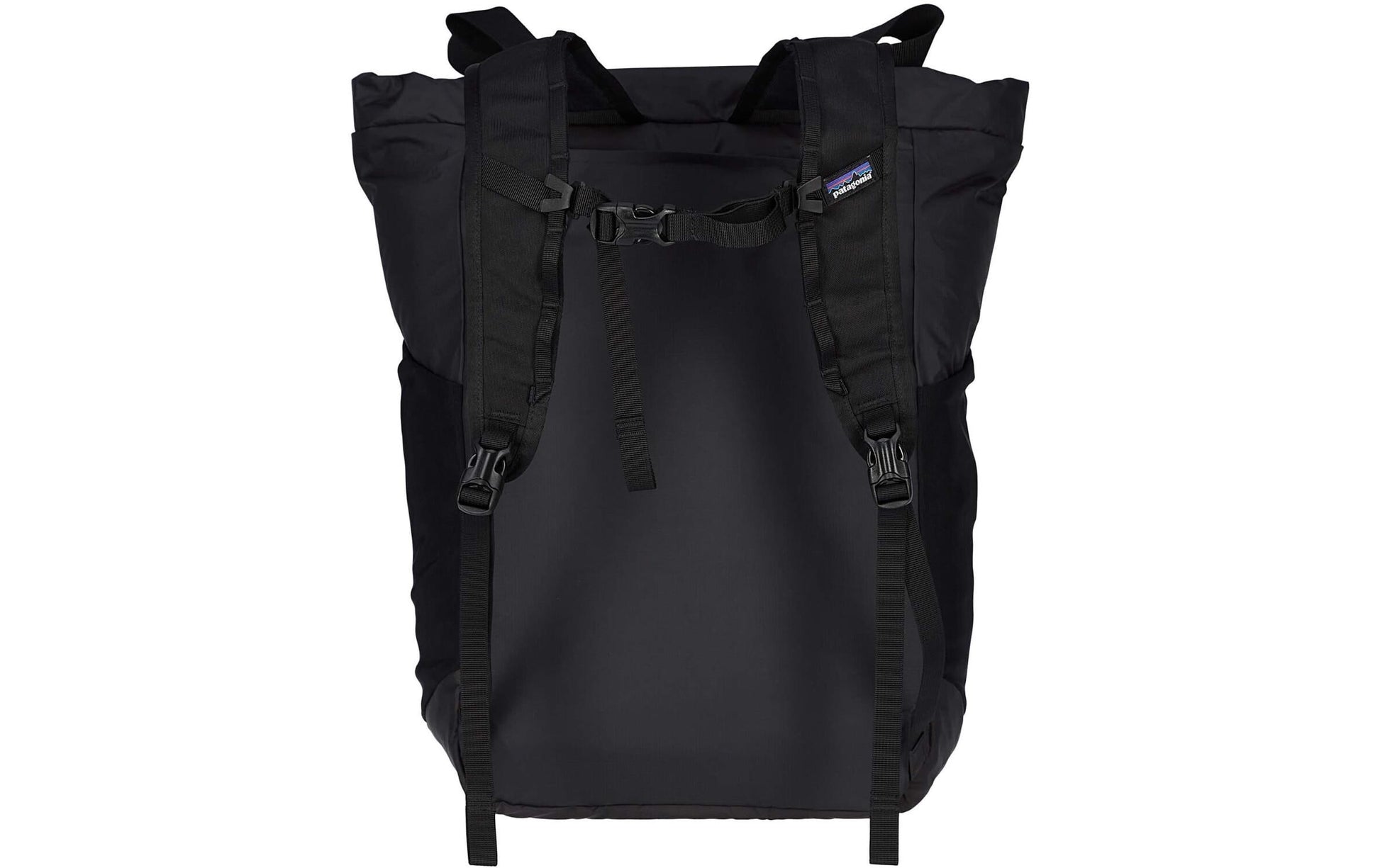 Patagonia City-Rucksack Terravia Tote Pack – 24 l, recyceltes Nylon – Schwarz, 320 × 480 × 200 mm