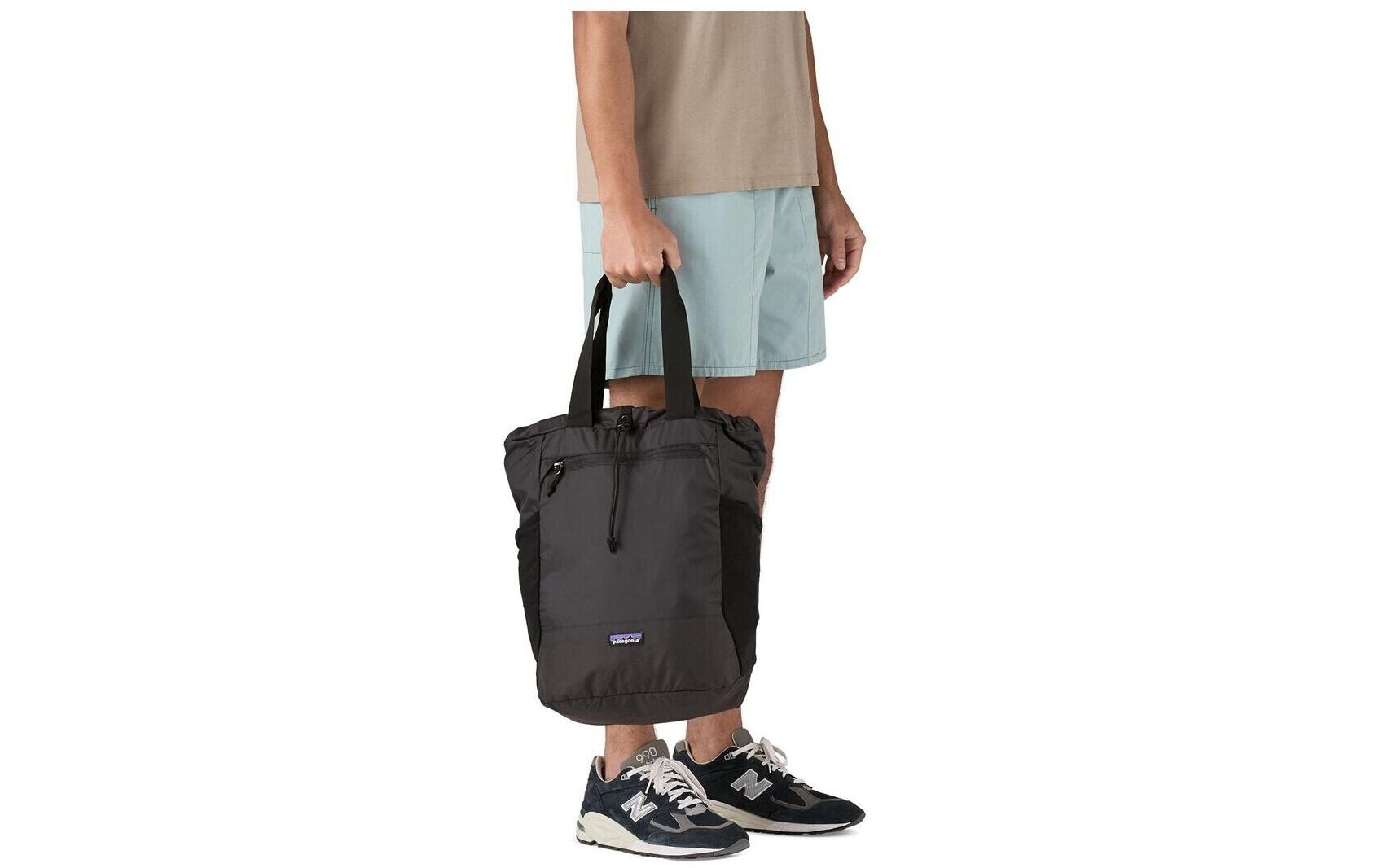 Patagonia City-Rucksack Terravia Tote Pack – 24 l, recyceltes Nylon – Schwarz, 320 × 480 × 200 mm