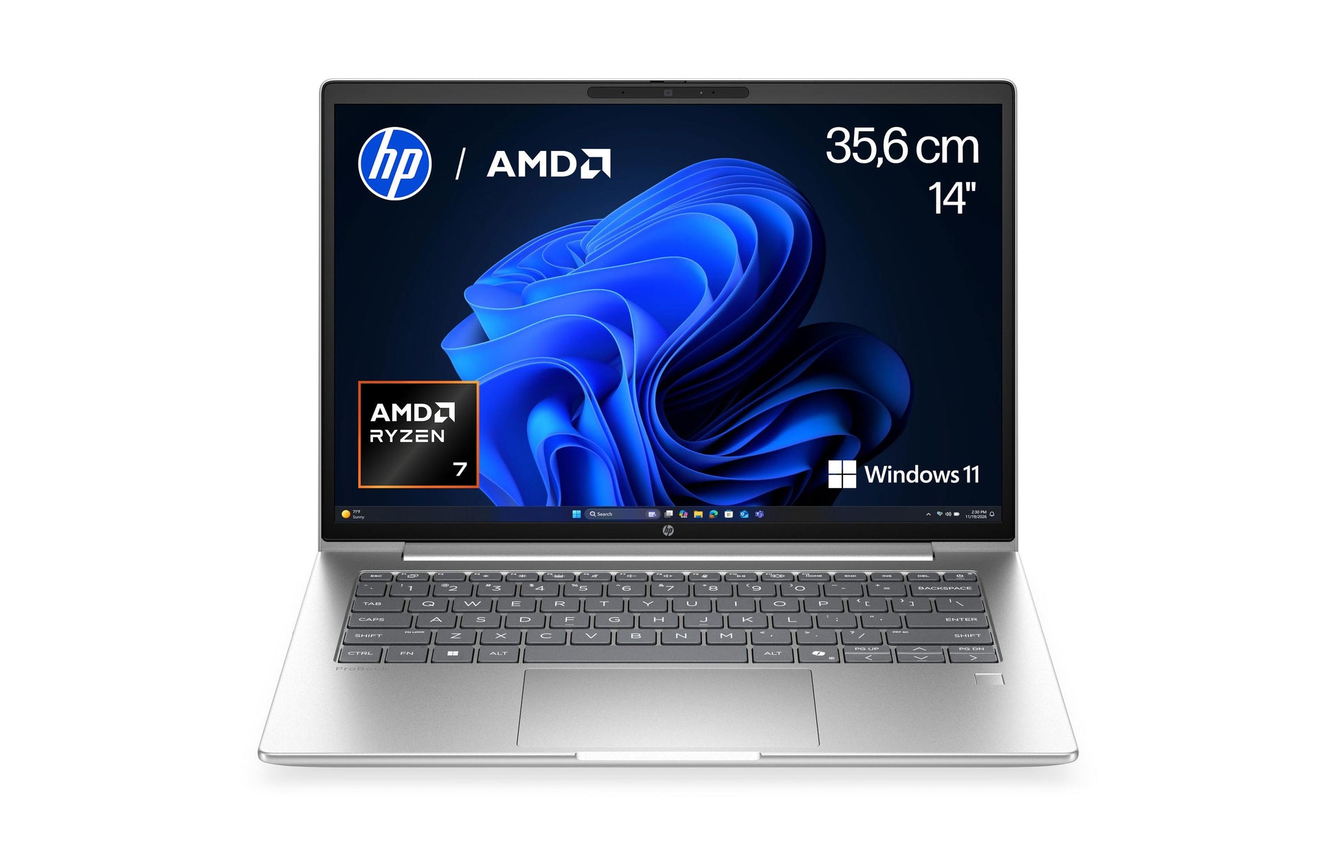 HP ProBook 4 G2a – 14" WUXGA, Ryzen 7 250, 16 GB, 512 GB SSD, Win 11 Pro, QWERTZ (CH)