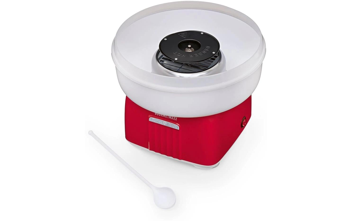 Gourmetmaxx Zuckerwatte-Maschine – 500 W – weiss/rot