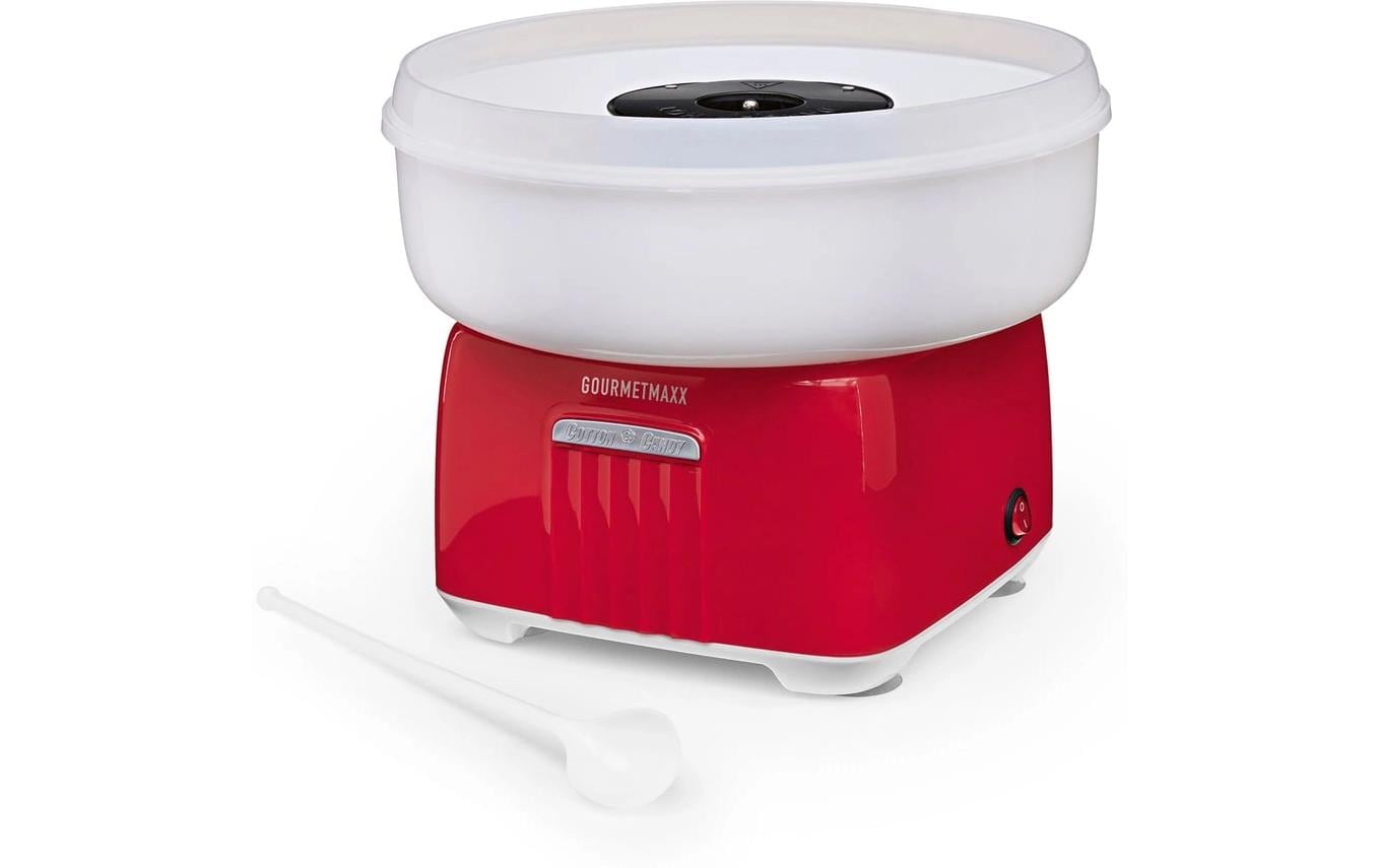 Gourmetmaxx Zuckerwatte-Maschine – 500 W – weiss/rot