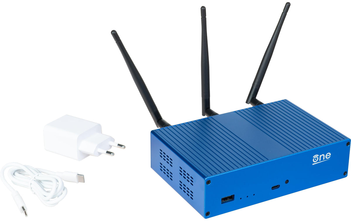 Joy-iT Banana Pi OpenWrt One – Wi‑Fi 6 Router, Dual‑Band (2,4/5 GHz), 1000 Mbit/s, 2,5GbE, PoE In, Mesh