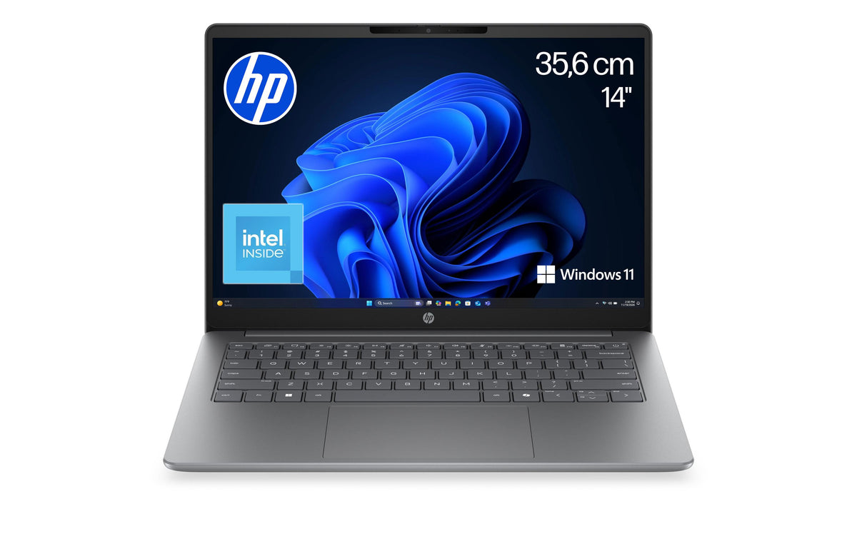 HP 200 G2a – 14" WUXGA, Intel N250, 16 GB, 256 GB SSD, Win 11 Home, QWERTZ (CH)
