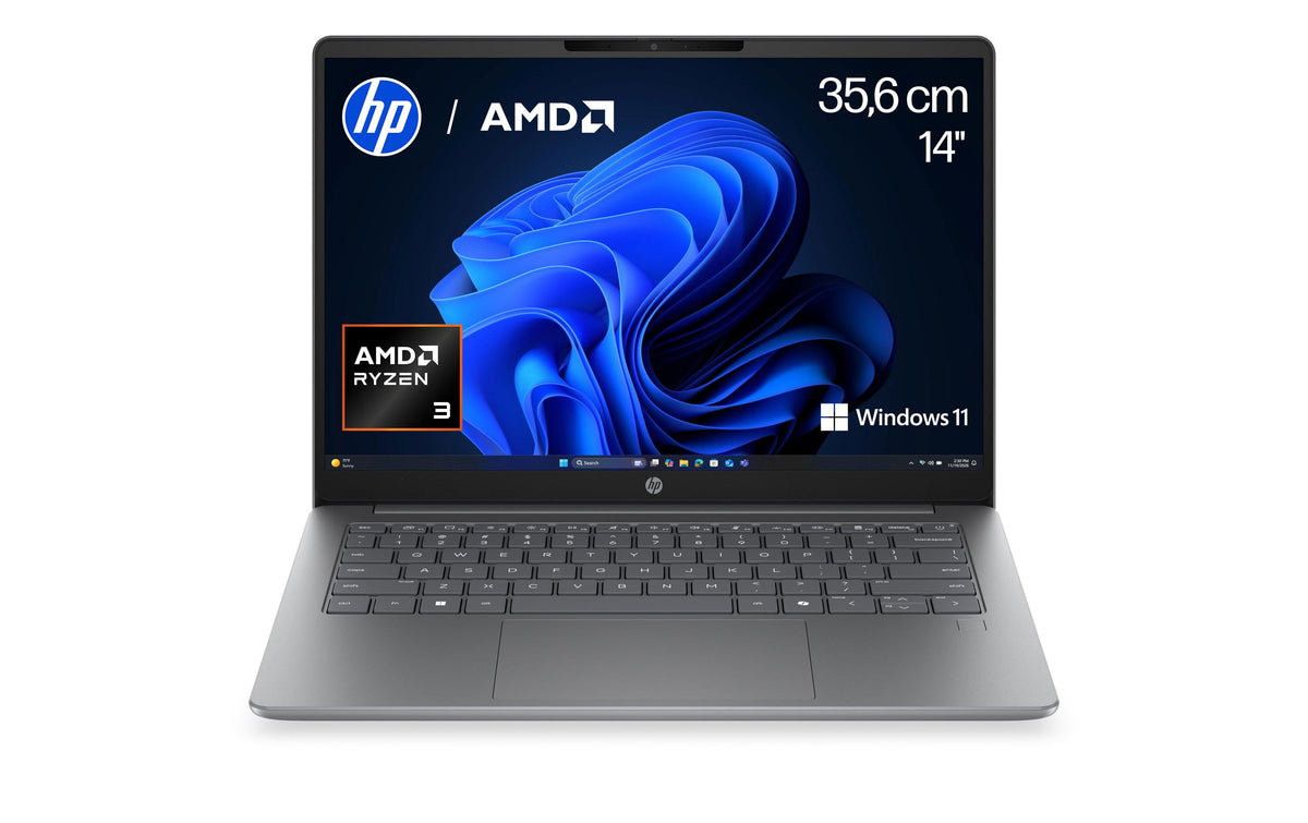 HP 200 G2a – 14" WUXGA, Ryzen 3 30, 16 GB, 256 GB SSD, Win 11 Home, QWERTZ (CH)