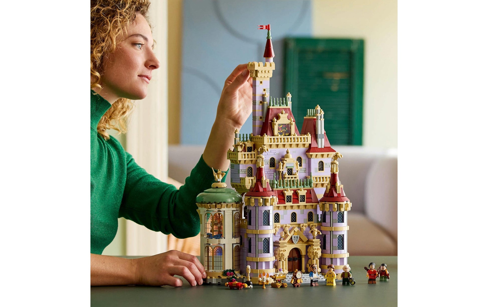 LEGO Disney Die Schöne und das Biest Schloss 3D-Puzzle – 2916 Teile – 55,5 × 53 × 37,8 cm – ab 18 Jahren