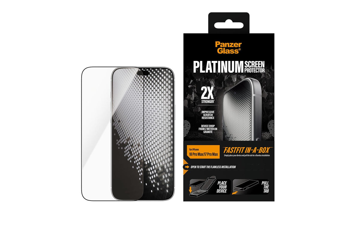 PanzerGlass Displayschutz (Folie), Ultra-Wide Fit – für iPhone 18 Pro Max/17 Pro Max