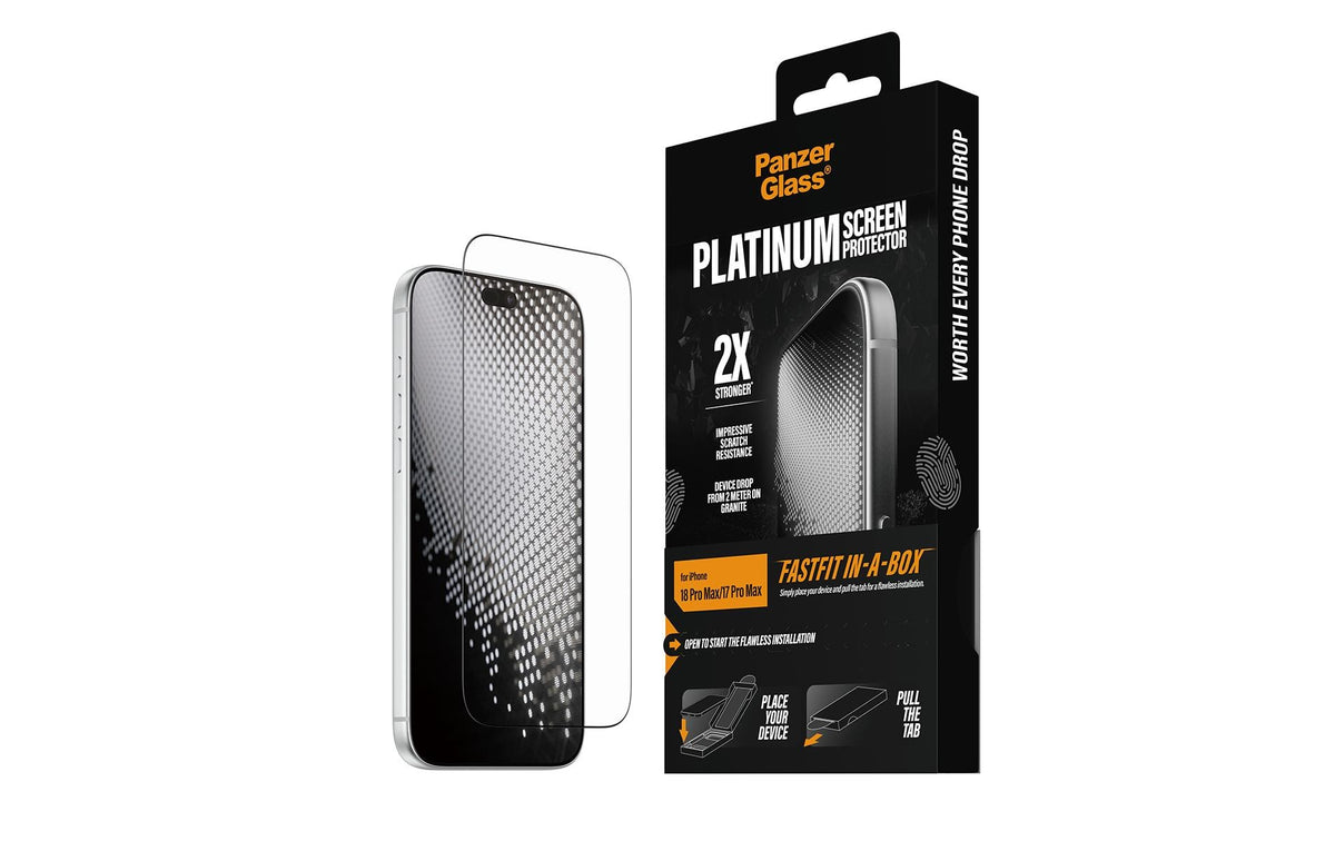 PanzerGlass Displayschutz (Folie), Ultra-Wide Fit – für iPhone 18 Pro Max/17 Pro Max