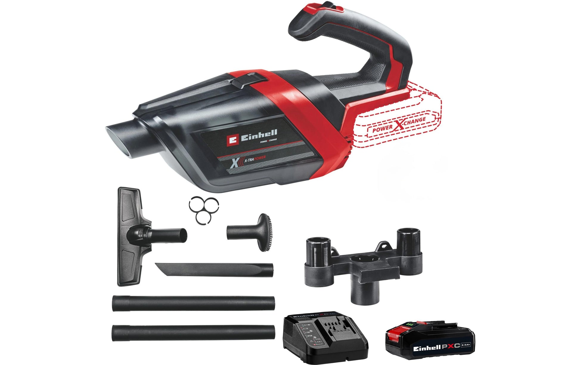 Einhell Akku-Handstaubsauger TE-HV – 0,60 l, 18 V, 15 min
