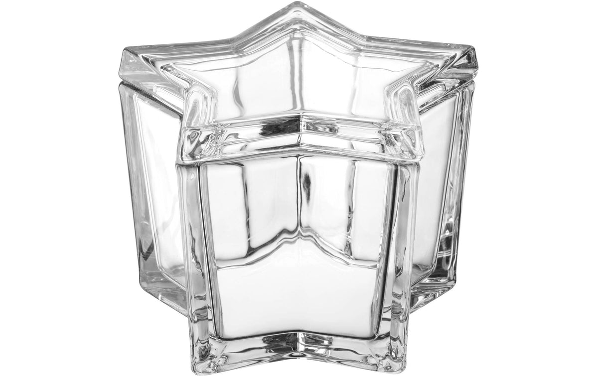 LEONARDO Riposa 8 Sterndose – Aufsteller – 11 × 8 cm – Glas, transparent