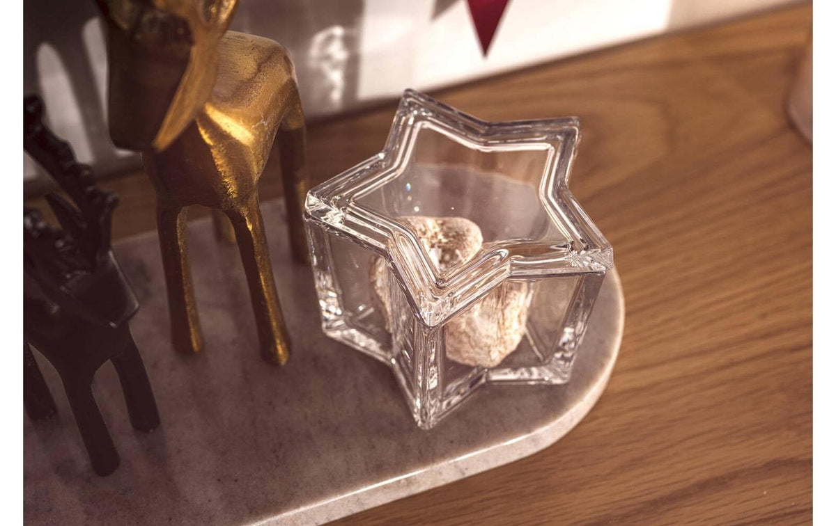 LEONARDO Riposa 8 Sterndose – Aufsteller – 11 × 8 cm – Glas, transparent