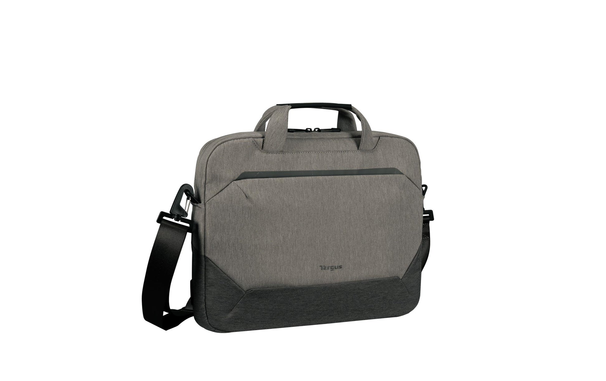Targus Cypress EcoSmart Slimbrief Notebook-Tasche bis 14" – GRS-zertifiziert, Schulterriemen – Grau