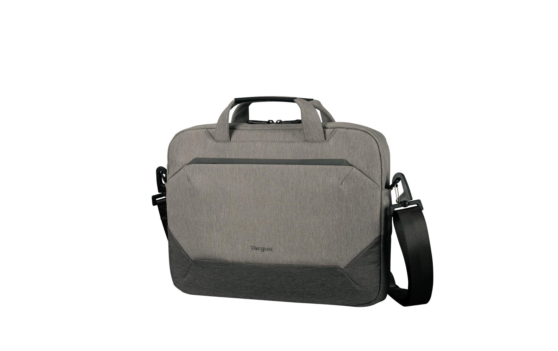 Targus Cypress EcoSmart Slimbrief Notebook-Tasche bis 14" – GRS-zertifiziert, Schulterriemen – Grau
