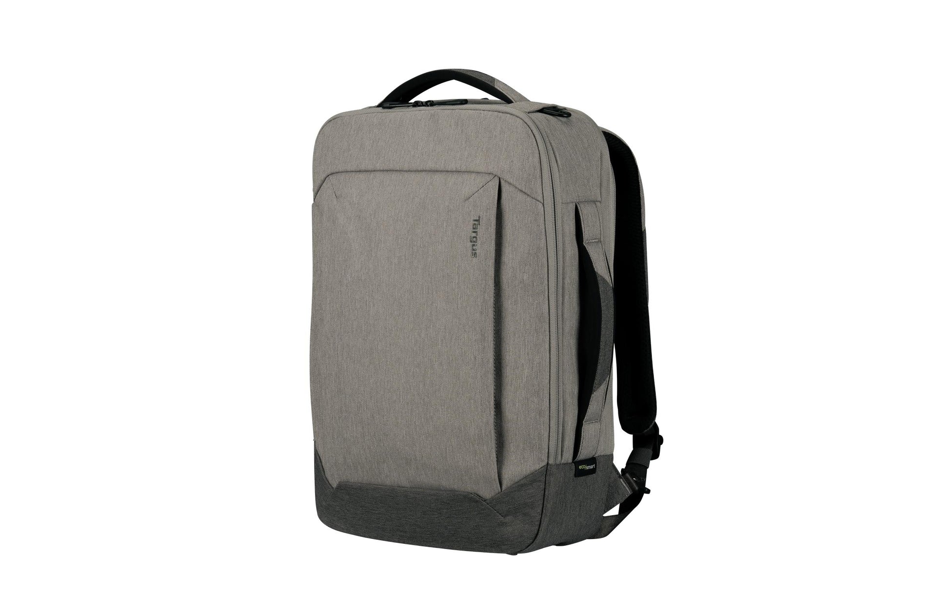 Targus Cypress EcoSmart Convertible Notebook-Rucksack bis 16" – GRS-zertifiziert, mit Zusatzfächern – Grau