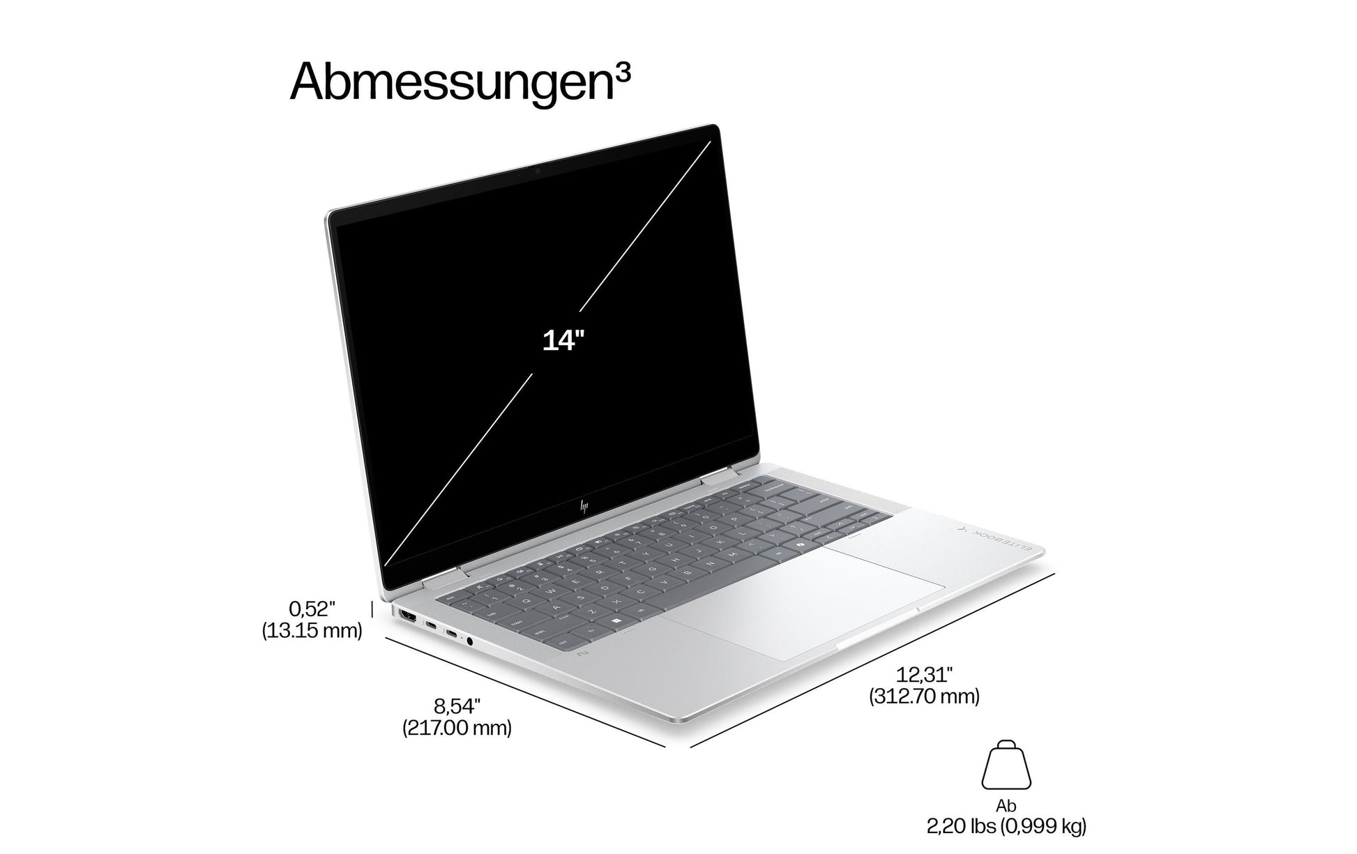HP EB X G2i 14 – 14" WUXGA, Core Ultra 5 325, 32 GB, 1 TB SSD, Win 11 Pro, QWERTZ (CH)