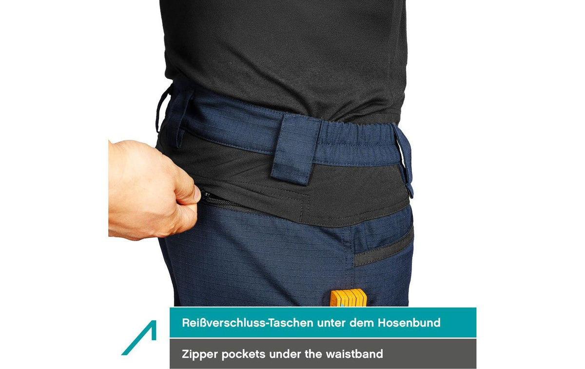 ACE Arbeitshose Constructor – 66 – Nachtblau, 65% Polyester/35% Baumwolle, Cordura-Verstärkungen