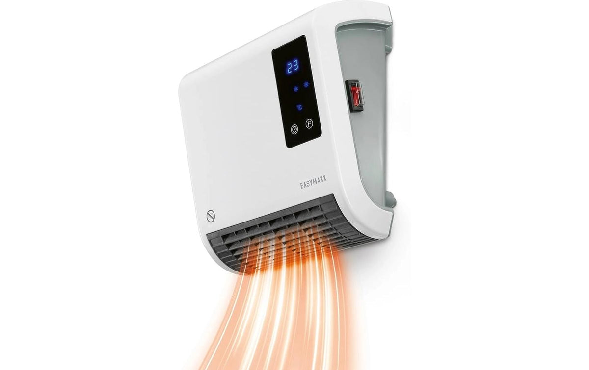 Easymaxx Heizlüfter – 2000 W, Wandmontage, Fernbedienung, Thermostat