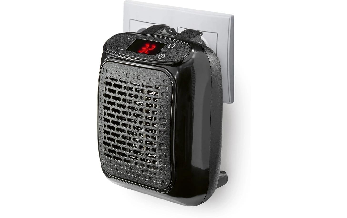 Easymaxx Heizlüfter – 800 W, Wandmontage, Thermostat, Display