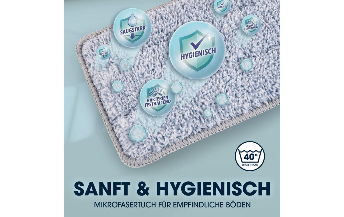Cleanmaxx Wischbezug – 2 Stk. – Mikrofaser – 10,0 × 31,0 × 0,4 cm