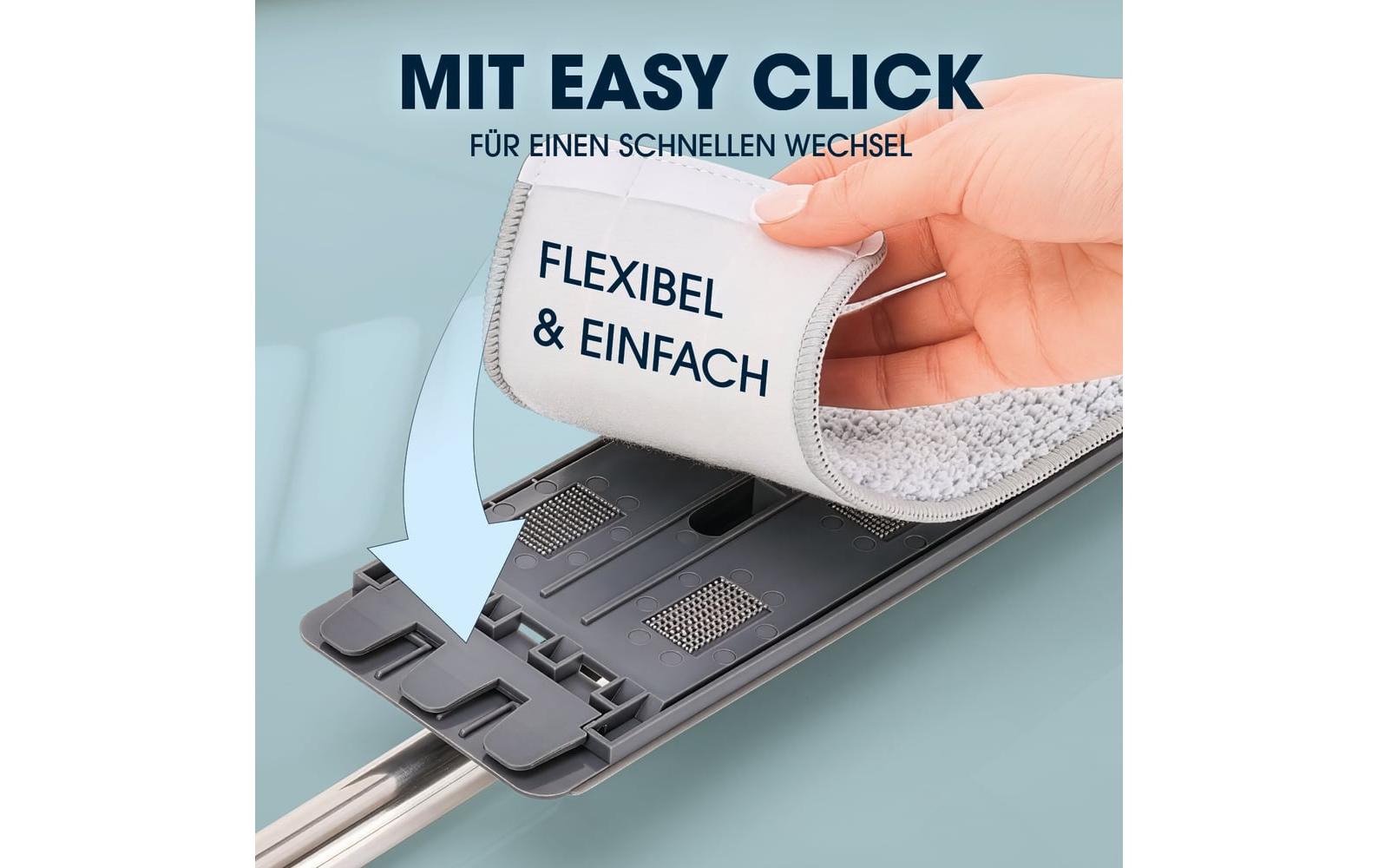 Cleanmaxx Wischbezug – 2 Stk. – Mikrofaser – 10,0 × 31,0 × 0,4 cm