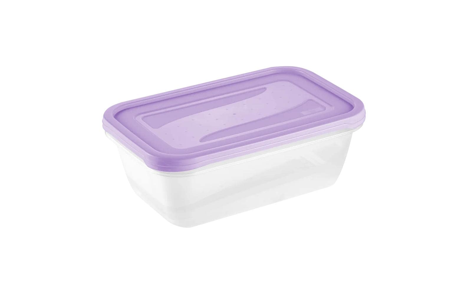 keeeper Vorratsdose 3,3 l, 19 × 29 × 9 cm, Polypropylen (PP), Transparent/Violett, 2er-Set