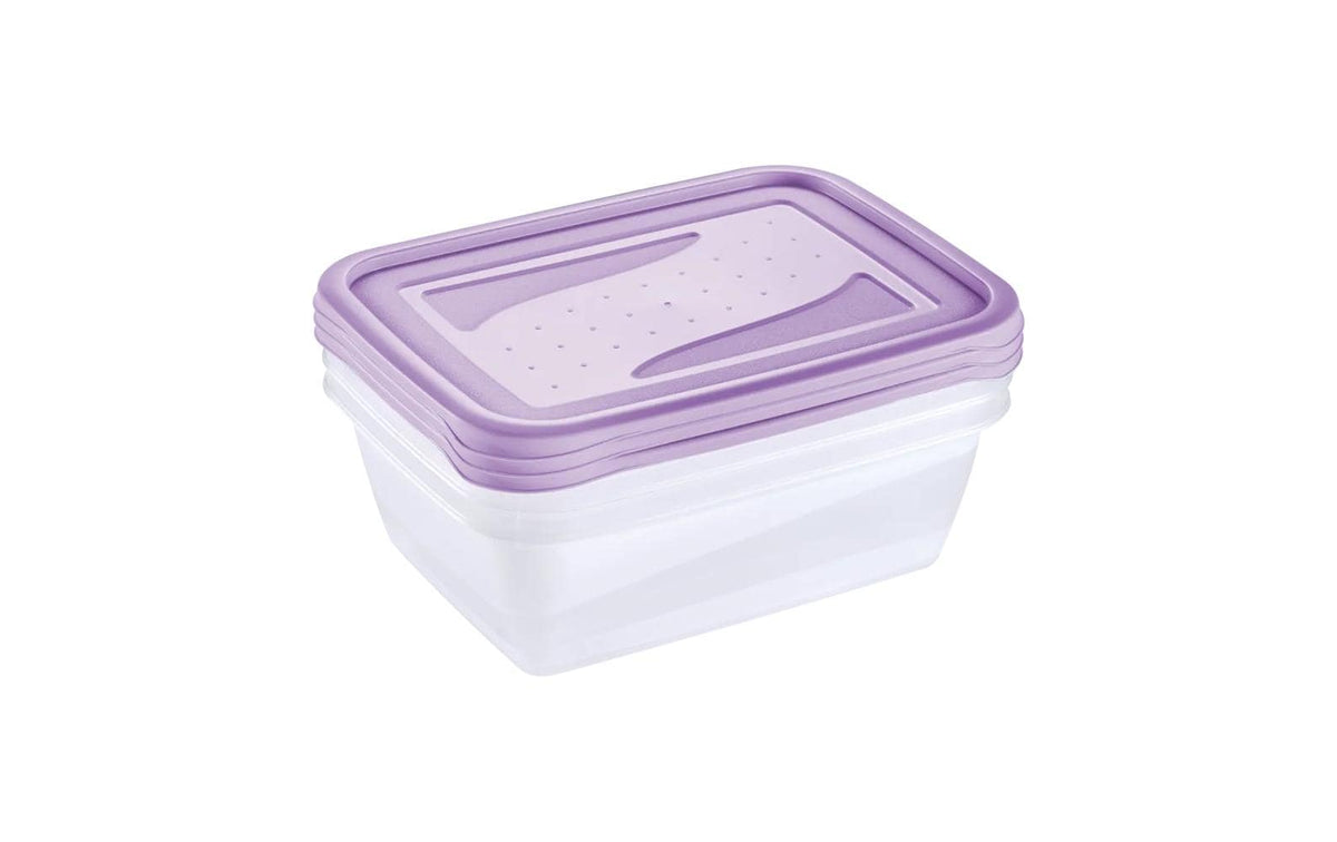 keeeper Vorratsdose 1,25 l, 15,5 × 20,5 × 6,5 cm, Polypropylen (PP), transparent/violett