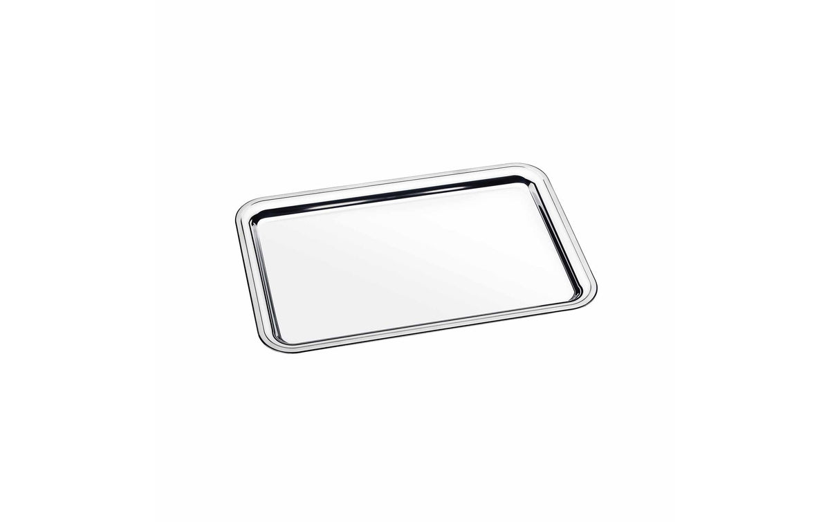 Tramontina Tablett BUENA – 33,1 × 49,1 × 2,2 cm, Edelstahl, Silber, spülmaschinenfest