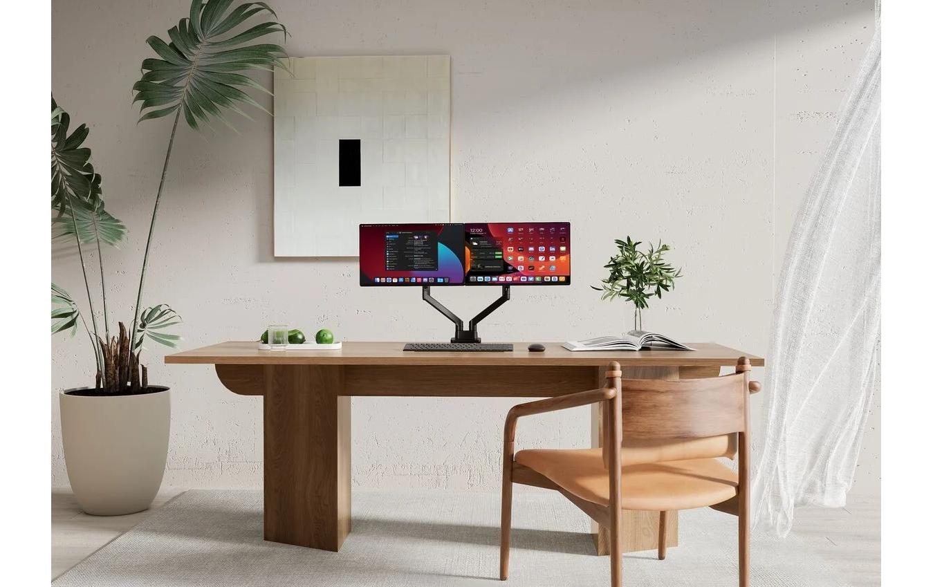 Vogel's Vogels ESSENT-M3042B – Monitorarm Tischhalterung – 2 Monitore – bis 35" – VESA 75×75/100×100 mm – bis 20 kg