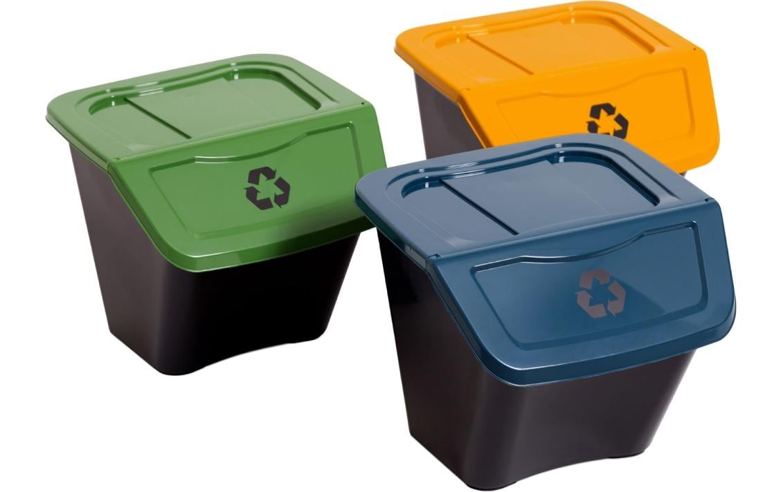 Toomax Recyclingbox Eco – 90 l – Kunststoff – Mehrfarbig – Frostbeständig